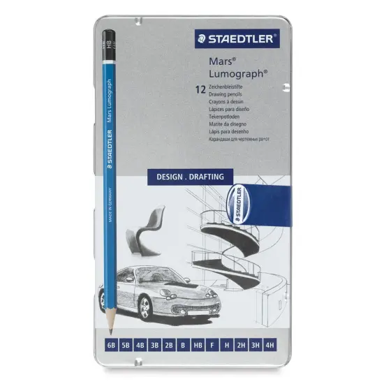 Staedtler Mars Lumograph Pencils - Set of 12 {2}
