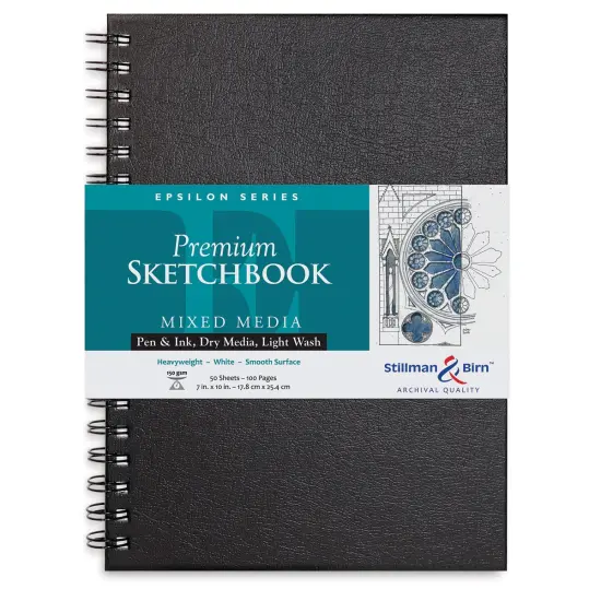 Stillman & Birn Epsilon Series Sketchbook - 10" x 7", Portrait, Wirebound, 50 Sheets {2}