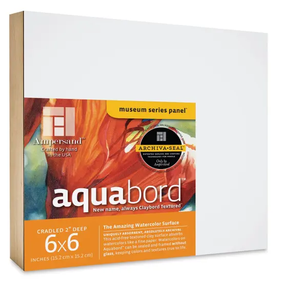 Ampersand Aquabord - 6" x 6" x 2", Deep Cradled {1}