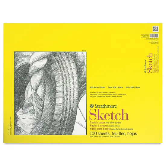 Strathmore 300 Series Sketch Pad - 18" x 24", 50 lb, 100 Sheets {1}