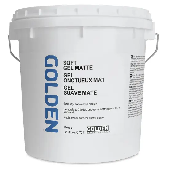 Golden Soft Acrylic Gel Medium - Matte, 128 oz tub {1}