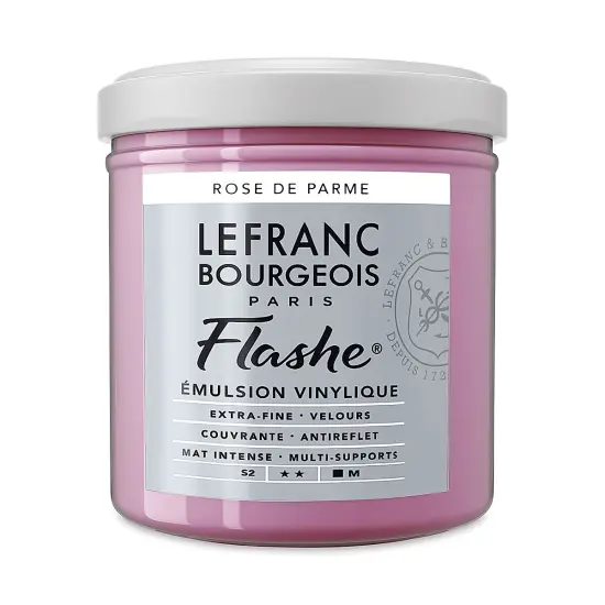 Lefranc & Bourgeois Flashe Vinyl Paint - Parma Pink, 125 ml jar {1}