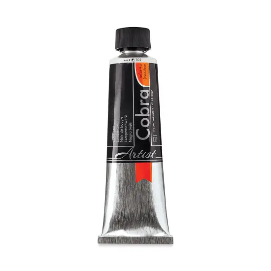 Cobra Artist Water Mixable Oil Paint - Lamp Black, 150 ml tube {1}