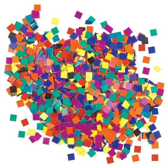 Roylco Mosaic Paper Squares - 3/8" x 3/8", Assorted Colors, Box of Approximately 10,000 {2}