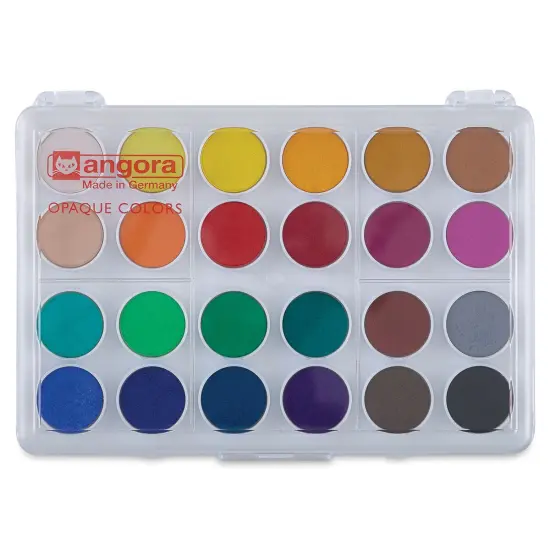 Talens Angora Opaque Watercolor Pan Set - Set of 24 colors, Pans {2}