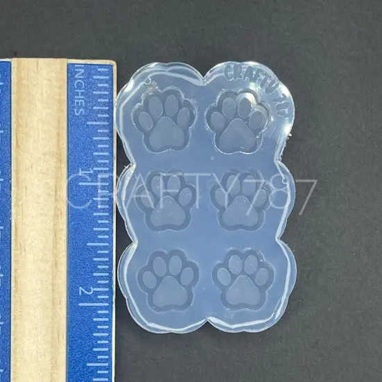 Paw Studs Earring Silicone Mold 14mm(A3) {2}