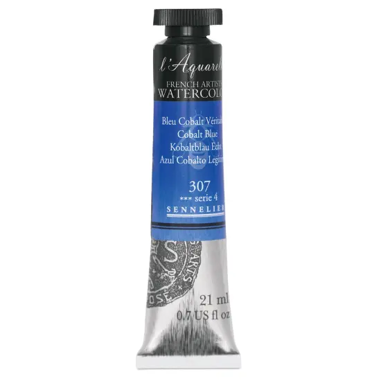 Sennelier French Artists' Watercolor - Cobalt Blue, 21 ml, Tube {2}