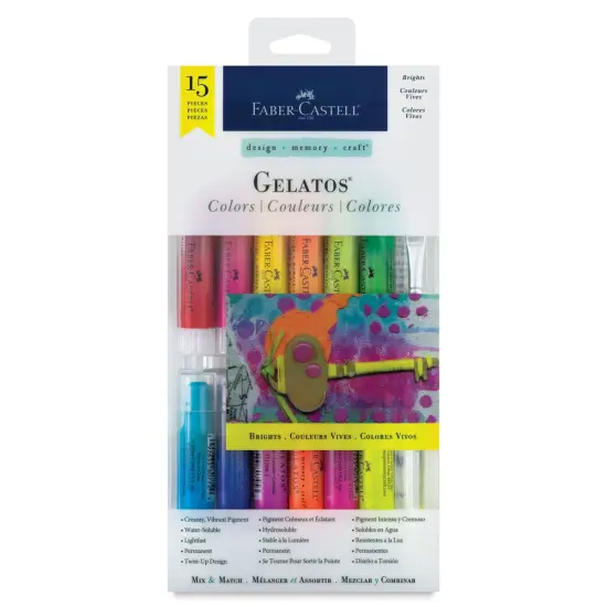 Faber-Castell Gelatos Sets - Assorted Bright Colors, Set of 15 {2}