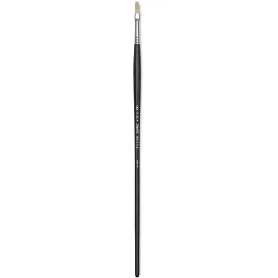 Blick Studio Bristle Brush - Filbert, Long Handle, Size 6 {1}