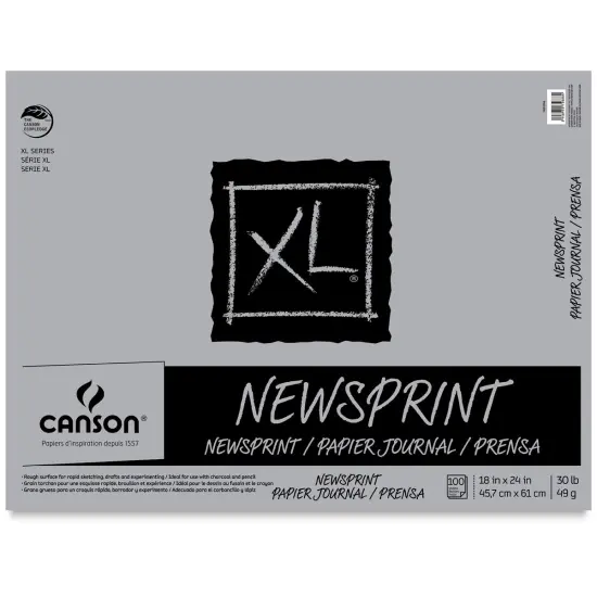 Canson XL Newsprint Paper Pad, 100 Sheets, 18 in x 24 in {2}