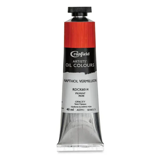 Cranfield Artists' Oils - Napthol Vermillion, 40 ml, Tube {1}