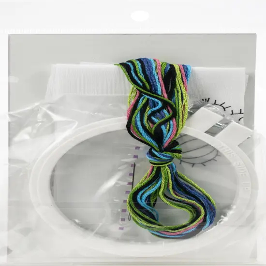 Design Works Punch Needle Kit 3.5" Round-Cactus {2}