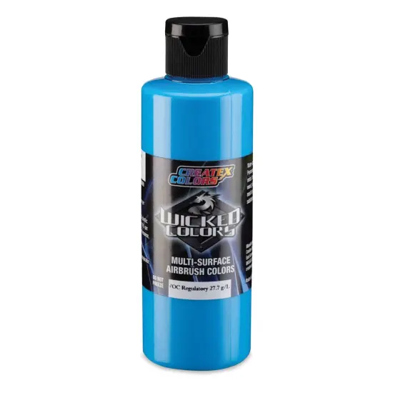 Createx Wicked Colors Airbrush Color - Opaque Daylight Blue, 4 oz, Bottle {1}