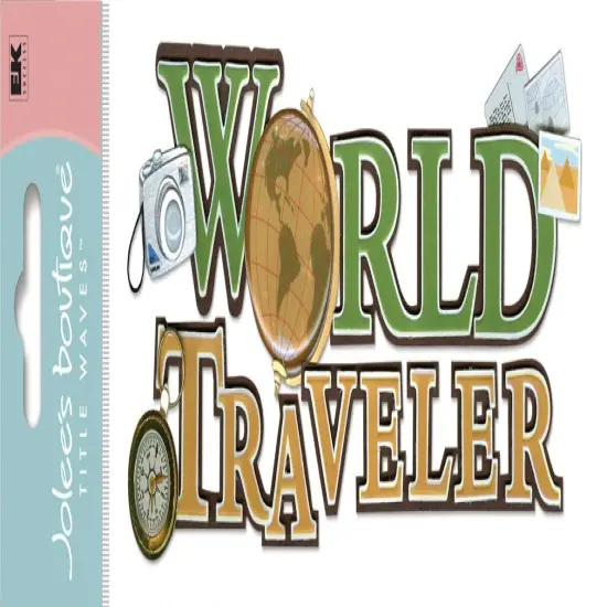 Jolee's Boutique World Traveler Dimensional Title Sticker {1}
