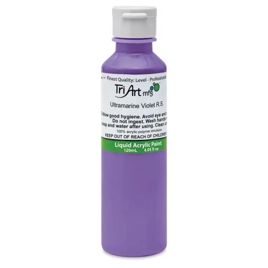 Tri-Art Liquid Artist Acrylics - Ultramarine Violet Red Shade, 120 ml bottle {1}