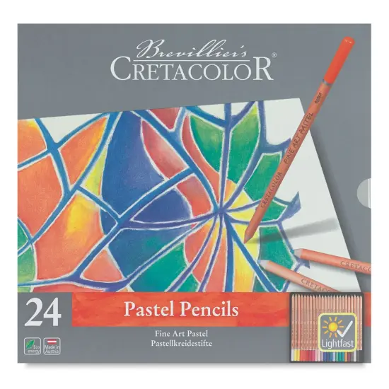 Cretacolor Fine Art Pastel Pencil Set - Tin Box, Set of 24 {1}