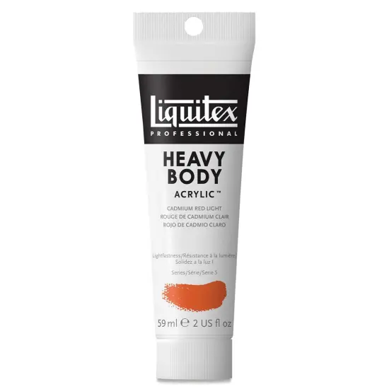 Liquitex Heavy Body Artist Acrylics - Cadmium Red Light, 2 oz Tube {1}