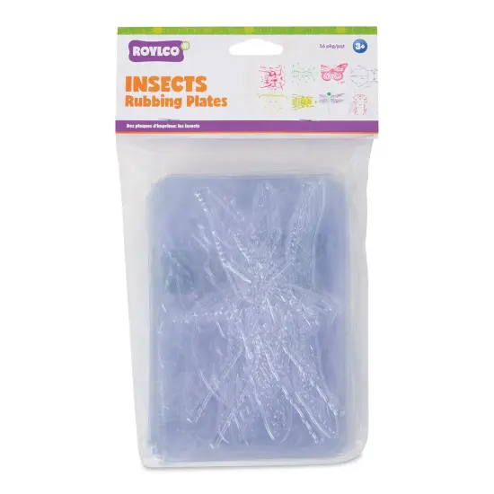 Roylco Rubbing Plates - Insects, 4-1/2" x 6-1/2", Set of 16 {1}