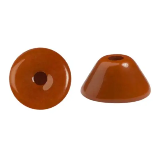 Konos Par Puca&reg; Czech glass bead, Frost Caramel, 10 grams {1}