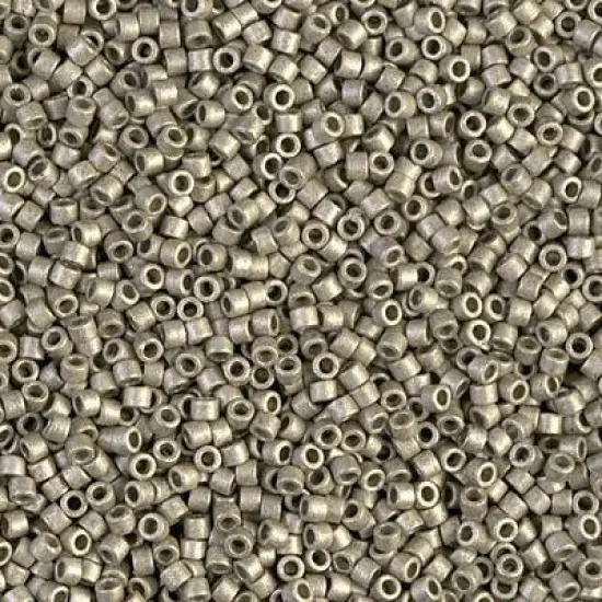 Miyuki Delica Bead 11/0 - DB1851F - Matte Duracoat Galvanized Lt Pewter {1}