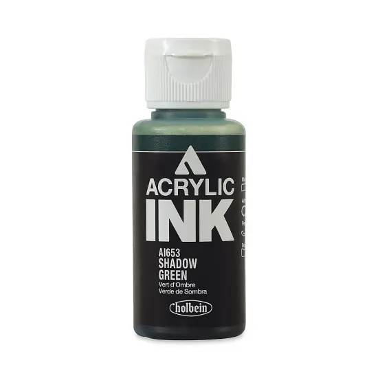 Holbein Acrylic Ink - Shadow Green, 30 ml {1}