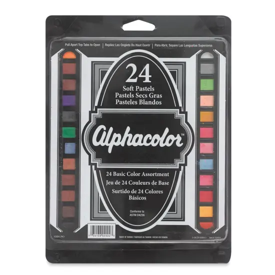 Alphacolor Soft Pastels - Basic Colors, Set of 24 {1}