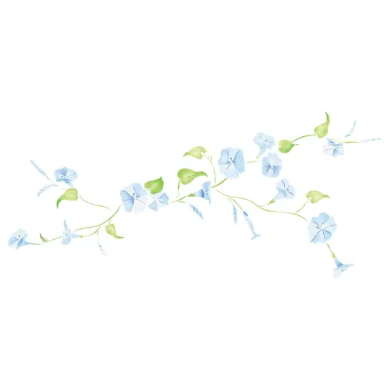 Morning Glory Flower Wall Stencil | 3252 by Designer Stencils | Floral Stencils | {1}