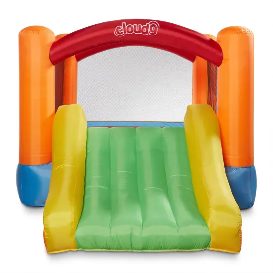 Cloud 9 Inflatable Bounce House and Blower, Bouncer for Kids with Fun Slide, Includes Stakes and Repair Patches {3}