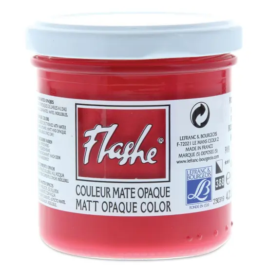 Lefranc & Bourgeois Flashe Vinyl Paint - Ruby Red, 125 ml jar {1}