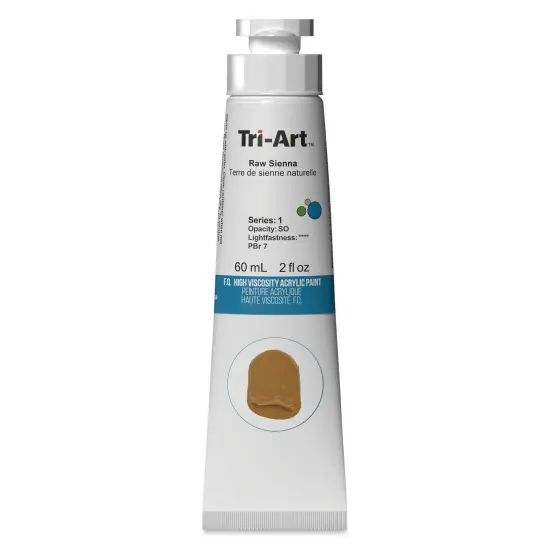 Tri-Art High Viscosity Artist Acrylic - Raw Sienna, 60 ml {1}