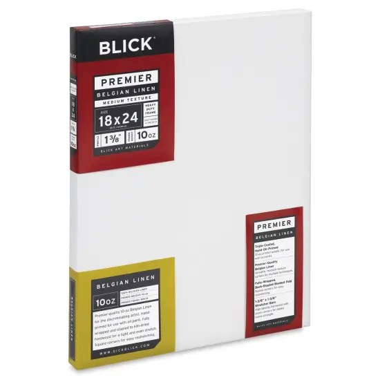 Blick Premier Belgian Linen - 18" x 24", Oil-Primed, 1-3/8" Profile {1}
