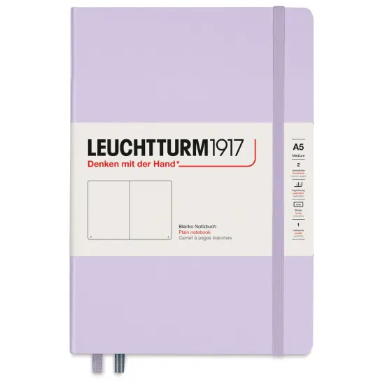 Leuchtturm1917 Blank Hardcover Notebook - Lilac, 5-3/4" x 8-1/4" {1}