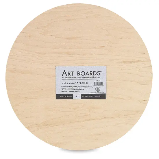 Art Boards Natural Maple Panel - 20" Round, Uncradled {1}