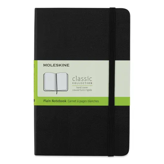Moleskine Classic Hardcover Notebook - Black, Blank, 6-7/8" x 4-1/2" {1}
