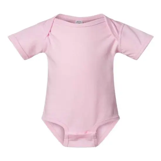 Rabbit Skins&reg; Cozy Fine Jersey Baby Bodysuit Pink {2}