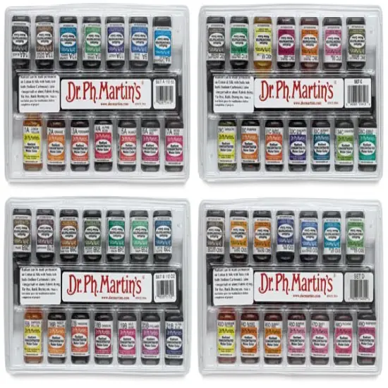 Dr. Ph. Martin's Radiant Concentrated Watercolor Set - 1/2 oz, Set of 56, Set A + B + C + D {1}