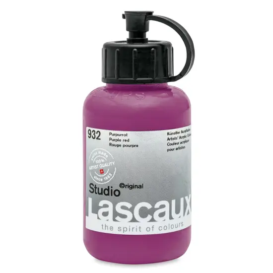 Lascaux Studio Acrylics - Purple Red, 85 ml bottle {1}