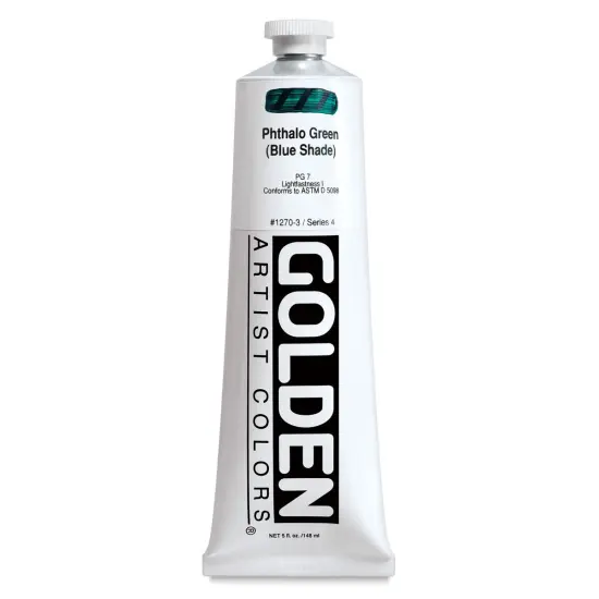 Golden Heavy Body Artist Acrylics - Phthalo Green (Blue Shade) {1}