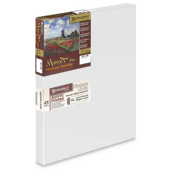 Masterpiece Monet Pro Artfix Linen Canvas - 14" x 18", Acrylic Primed {1}