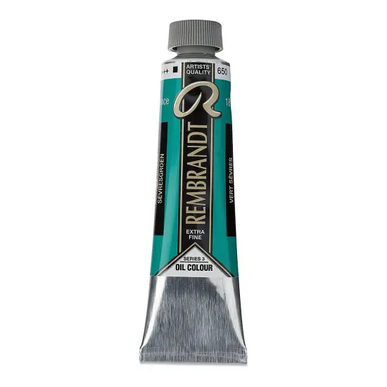 Rembrandt Artists' Oil Color - S&egrave;vres Green, 40 ml tube {2}