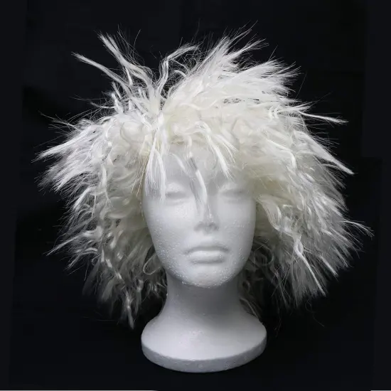 Skeleteen Mad Scientist Costume Wig - Crazy White Wigs for Costumes - 1 Piece {2}