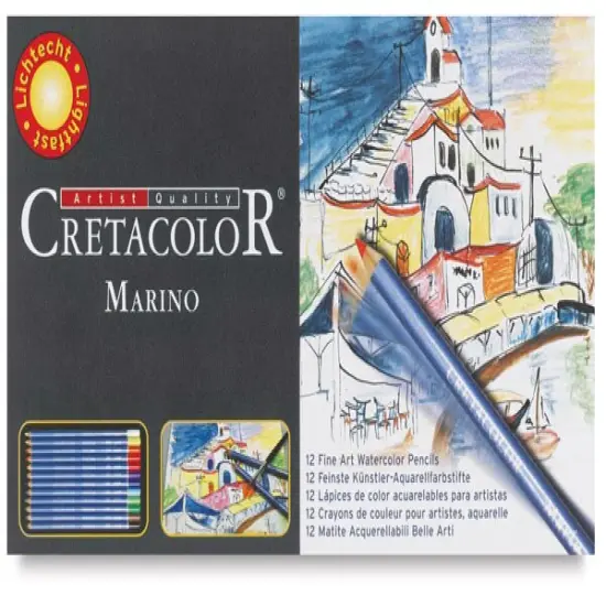 Cretacolor Marino Watercolor Pencil Set - Assorted Colors, Set of 12 {2}