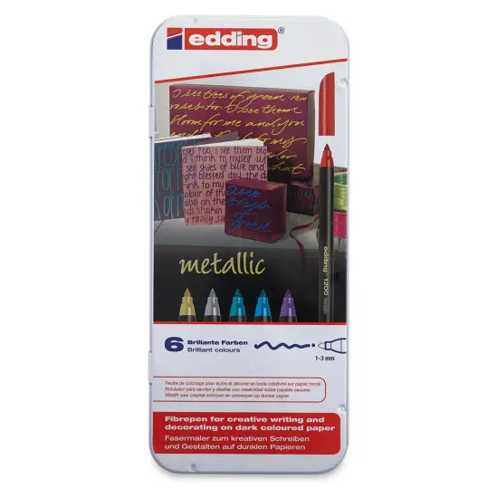 Edding Metallic Markers - Set of 6 {1}
