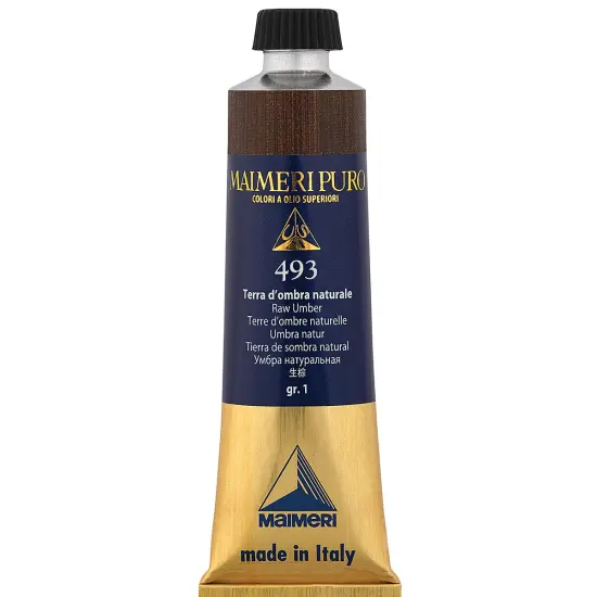 Maimeri Puro Oil Color - Raw Umber, 40 ml tube {2}