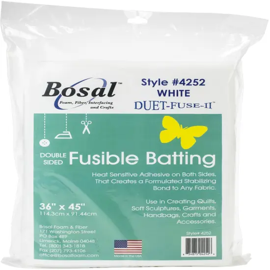 Bosal Duet-Fuse-II Double-Sided Fusible Batting-36"X45" {1}
