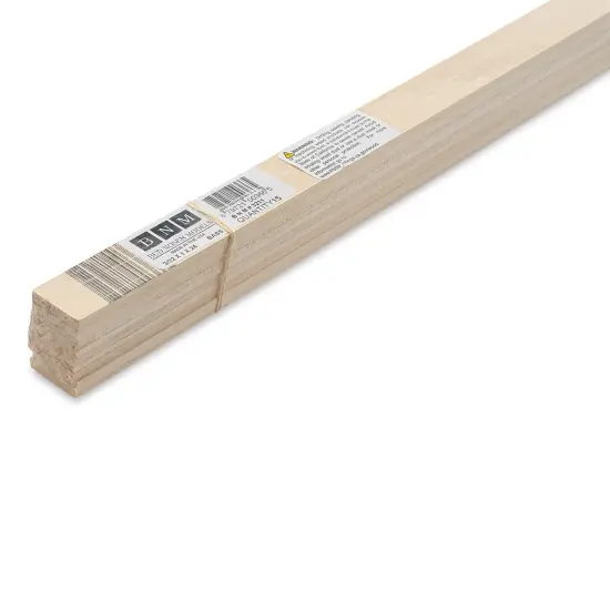 Bud Nosen Basswood Sheets - 3/32" x 1" x 24", 15 Sheets {1}