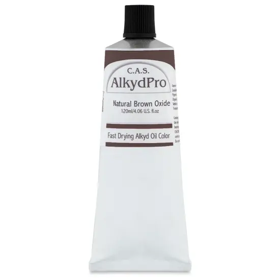CAS AlkydPro Fast-Drying Alkyd Oil Color - Natural Brown Oxide, 120 ml tube {1}