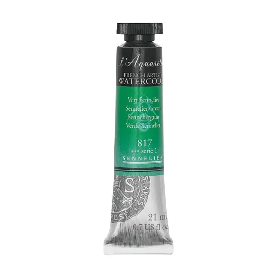 Sennelier French Artists' Watercolor - Sennelier Green, 21 ml Tube {2}
