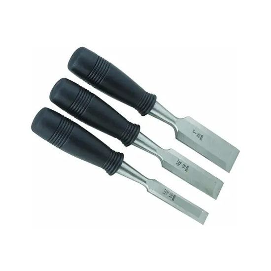 Do It Best DIB 307769 Master Forge 3 Piece Wood Chisel Set Sharp Hardened Steel {1}