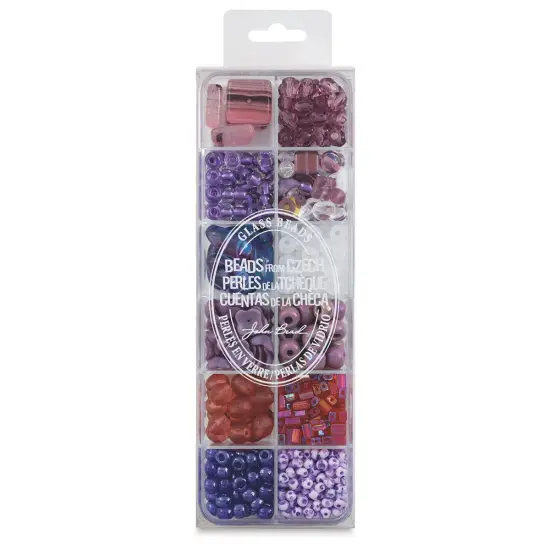 John Bead Czech Glass Bead Box Mix - Passionfruit Flower {2}